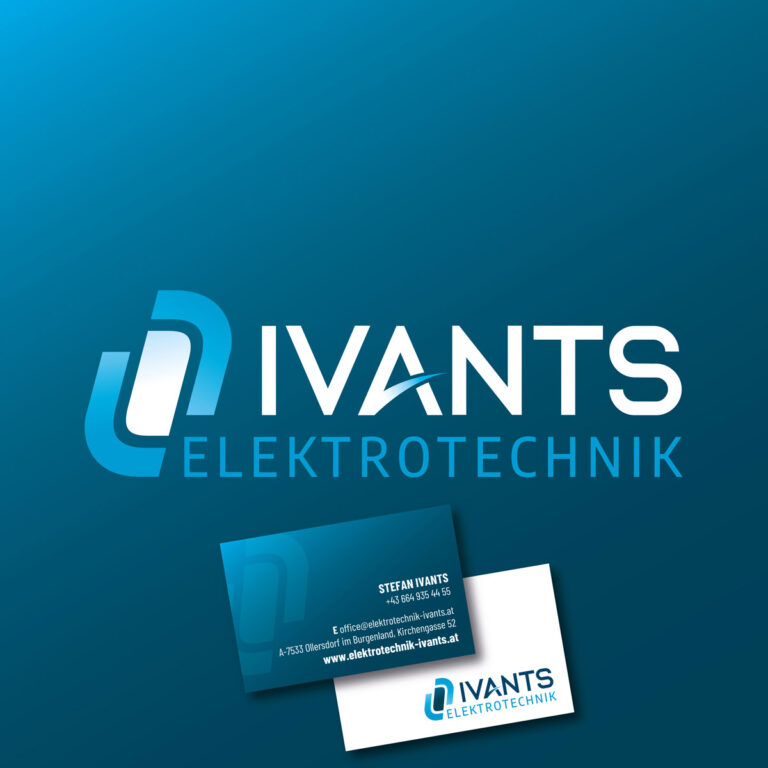 Logo und Corporate Design Elektrotechnik Ivants