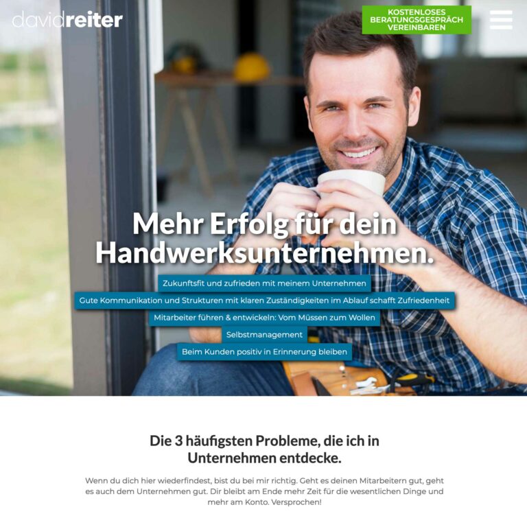 David Reiter | Mehr Erfolg für dein Handwerksunternehmen.